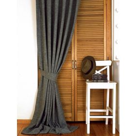 Massarelli Keten Açık Gri Pilesiz 60x260 cm Fon Perde