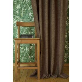 Massarelli Keten Açık Kahve 1-3 Sık Pile 60x260 cm Fon Perde