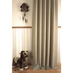 Massarelli Keten Bej Rengi 1-2 Seyrek Pile 100x260 cm Fon Perde