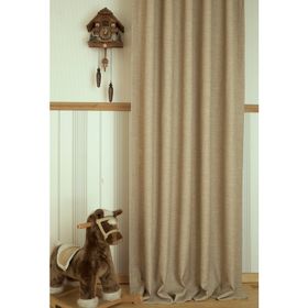 Massarelli Keten Bej Rengi 1-2 Seyrek Pile 60x260 cm Fon Perde