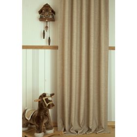 Massarelli Keten Bej Rengi 1-3 Sık Pile 60x260 cm Fon Perde