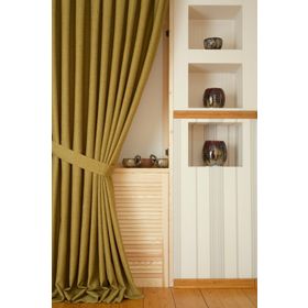 Massarelli Keten Kivi Yeşili 1-3 Sık Pile 60x260 cm Fon Perde