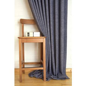 Massarelli Keten Lacivert 1-3 Sık Pile 60x260 cm Fon Perde