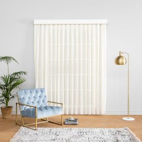 Massarelli Krem Pilesiz 260 cm Keten Şantuklu Tül