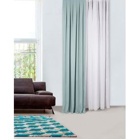 Massarelli Mint Rengi Pilesiz Fon Perde