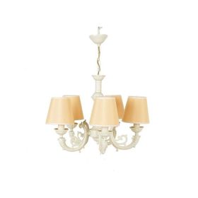 Massarelli Turia Sarı-Krem Salon Tipi Abajur
