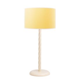 Massarelli Turia Sarı-Krem Salon Tipi Abajur