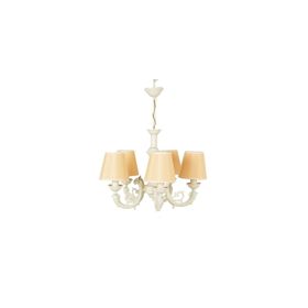 Massarelli Turia Sarı-Krem Salon Tipi Abajur