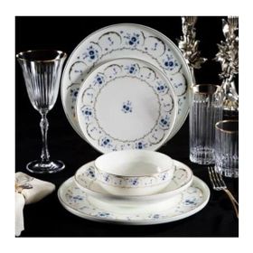 Massimo Bluegarden 6 Kişilik 24 Parça Gold Yemek Takımı