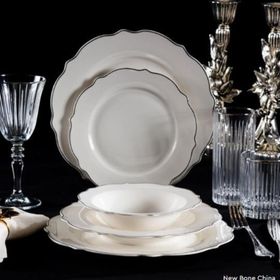 Massimo Lucca Platin 6 Kişilik 24 Parça Yemek Takımı