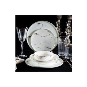 Massimo Marble Gold 6 Kişilik 24 Parça Yemek Takımı