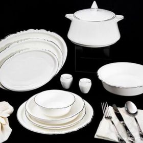 Massimo Rumi Platin 60 Parça Yemek Takımı