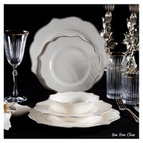 Massimo Verona Relief Gold 6 Kişilik 24 Parça Yemek Takımı