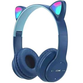 Mastek P47M Mavi Kedi Kulak Bluetooth Kulaklık