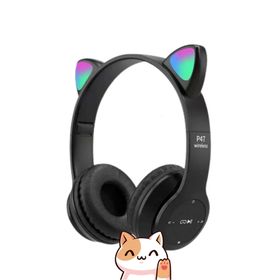 Mastek P47M Siyah Kedi Kulak Bluetooth Kulaklık