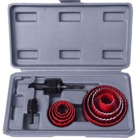 Master 11 Parça Panç Seti Ahşap Buat Alçıpan Kartonpiyer Delme Takımı