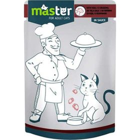 Master 80 gr Dana Etli Pouch Jöle Yaş Kedi Maması