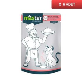Master Dana Etli Pouch 6x80 gr Kedi Maması