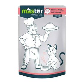 Master Dana Etli Pouch Yetişkin 6x80 gr Kedi Yaş Maması