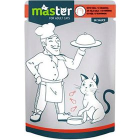 Master Kümes Hayvanlı Pouch Konserve Yetişkin 6x80 gr Kedi Maması