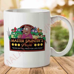 Master Splinters Pizzas Teenage Mutant Ninja Turtles Freddies Baskılı Kupa