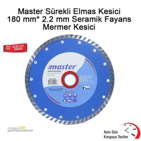 Master Turbo Elmas Kesici Delikli 180 mm Fayans Granit Kesici