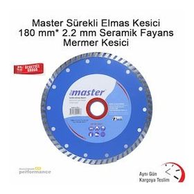 Master Turbo Elmas Kesici Delikli 180 mm Fayans Granit Kesici