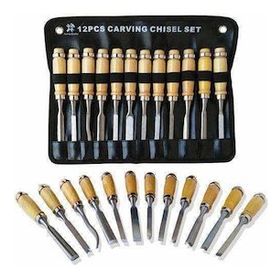 MasterCare 715248 Elena 12 Parça Çantalı Ağaç Oyma ve Kesici Set