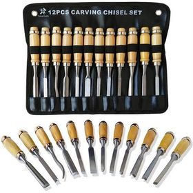 MasterCare 715248 Elena 12 Parça Çantalı Ağaç Oyma ve Kesici Set