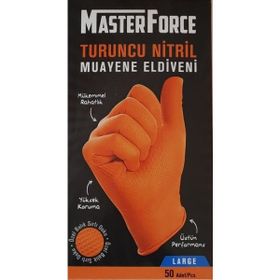 Masterforce Master Force Turuncu 50'li Nitril Eldiven