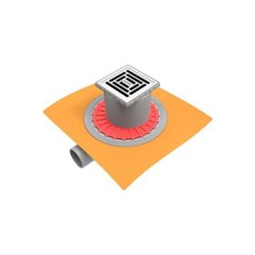 MasterX 15x15 Mat Yandan Çıkışlı Yalıtımlı Noktasal Su Gideri