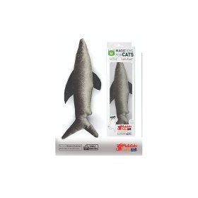 Matatabi Cats 28 cm Fiso Köpek Balığı Şeklinde Matatabili Çıngıraklı Peluş Kedi Oyuncağı
