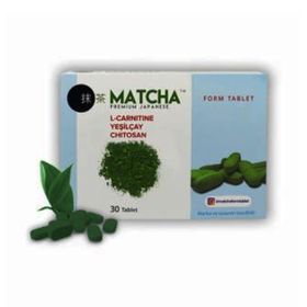 Matcha Premium Japanese L-Karnitin Yeşilçay Chitosan 30 Tablet