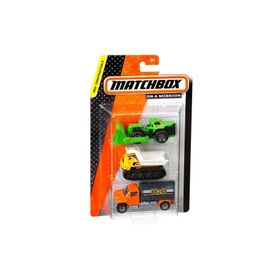 Matchbox C3713 Üçlü Araba Seti Taksi İş Makinesi Jip