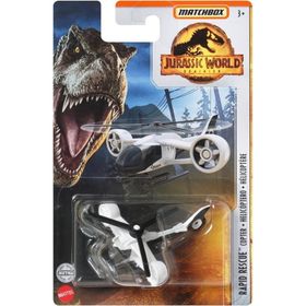 Matchbox FMW90 HBH04 Rapid Rescue Copter Jurassic World Tekli Araçlar