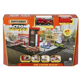 Matchbox HBD74 Aksiyon Sürücüleri İtfaiye Kurtarma Ekibi Oyun Seti
