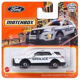 Matchbox HFT13 2016 Ford Interceptor Utılıty 1:64 Tekli Arabalar