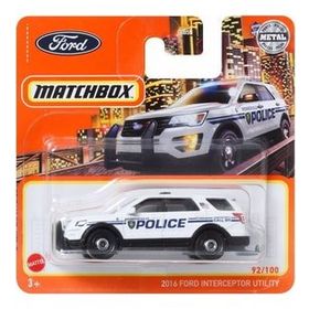 Matchbox HFT13 2016 Ford Interceptor Utılıty 1:64 Tekli Arabalar