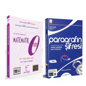 Matematik 0 ve Paragrafın Şifresi Metot Anlatımlı Soru Bankası 2 Kitap Set-Karekök Yayınları