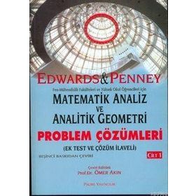 MATEMATIK ANALIZ VE ANALITIK GEOMETRI PROBLEM ÇÖZÜMLERİ (CILT 1) - EDWARDS-PENNEY