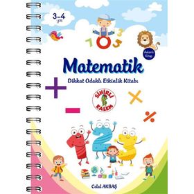 Matematik - Dikkat Odaklı Etkinlik Kitabı Celal Akbaş Sihirli Kalem