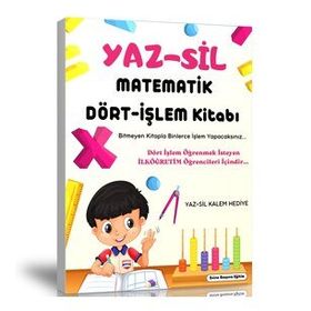 Matematik Dört İşlem Yaz Sil Kitabı