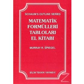 MATEMATIK FORMÜLLERI TABLOLARI EL KITABI - MURRAY R. SPIEGEL (ISBN:9789755400228)