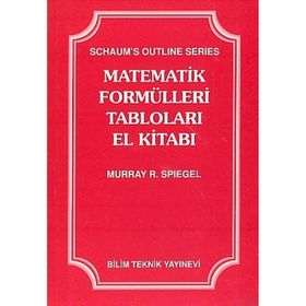 MATEMATIK FORMÜLLERI TABLOLARI EL KITABI - MURRAY R. SPIEGEL (ISBN:9789755400228)