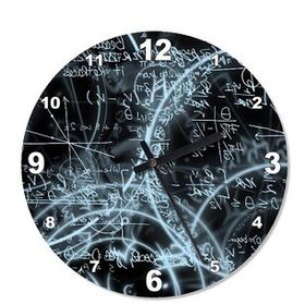 Matematik Formülü Baskılı Duvar Saati