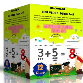 Matematik Her Yerde Eğitim Seti 12 Kitap Enine Boyuna Eğitim