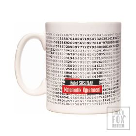 Matematik Öğretmeni İsme Özel Meslek Kupa Bardak