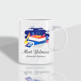 Matematik Öğretmeni İsme Özel Meslek Kupa Bardak