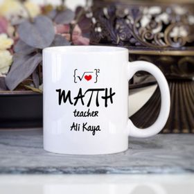 Matematik Öğretmeni Öğretmenler Günü Kişiye Özel Kupa
