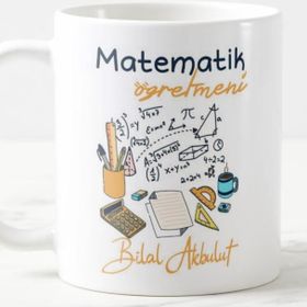 Matematik Öğretmeni Öğretmenler Günü Kişiye Özel Kupa